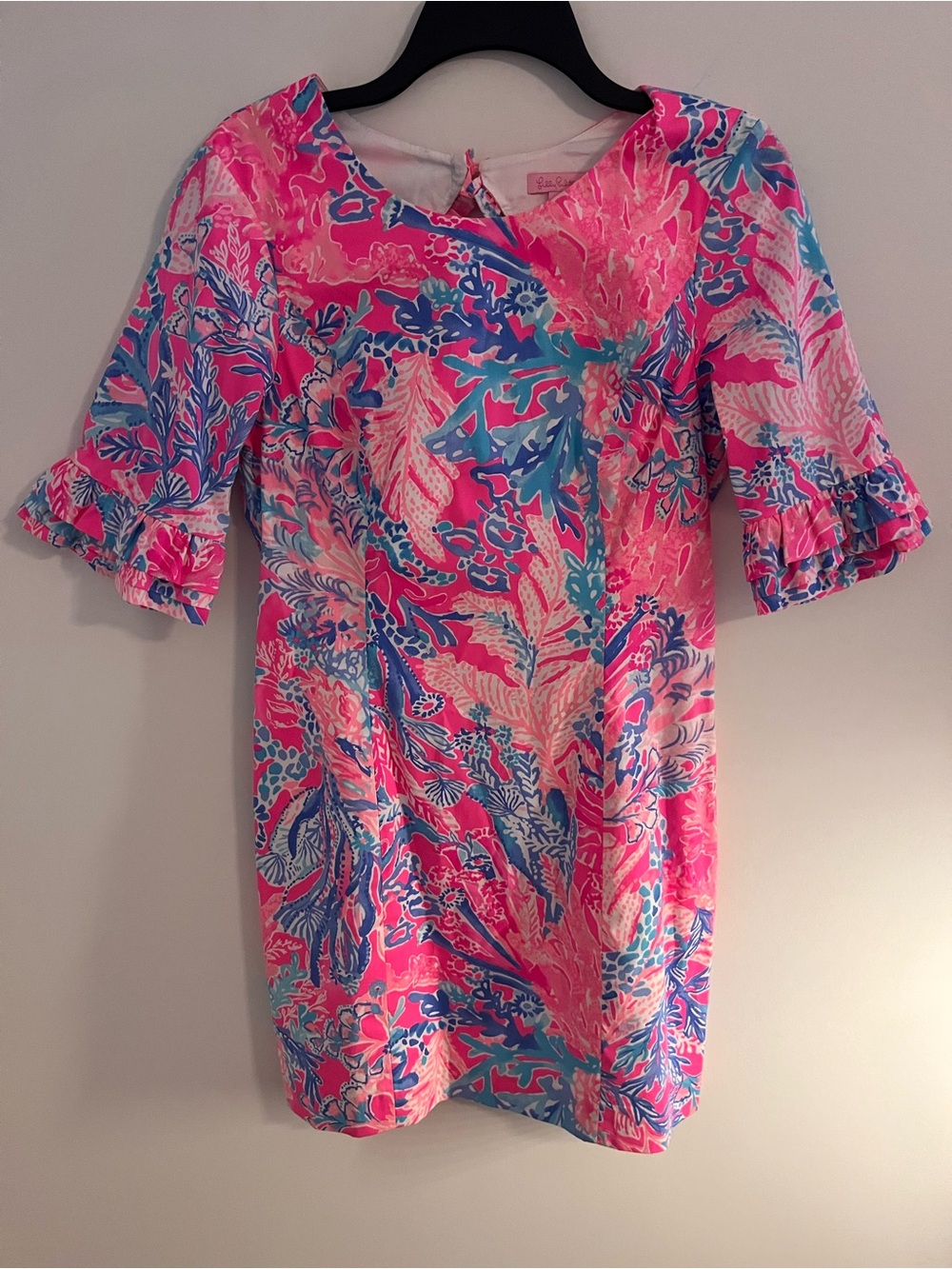 Bright Pink Tropical Shift Dress by Lilly Pulitzer